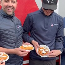 Our @lemanscup drivers decided to treat their mechanics & engineers to a well-deserved waffle break🧇 When in 🇧🇪!#BeUnited #LMC #4HSpa #wafflebreak #sogood #wafflinon #wheninspa #LMP3 #racing #motorsports #sweettreat